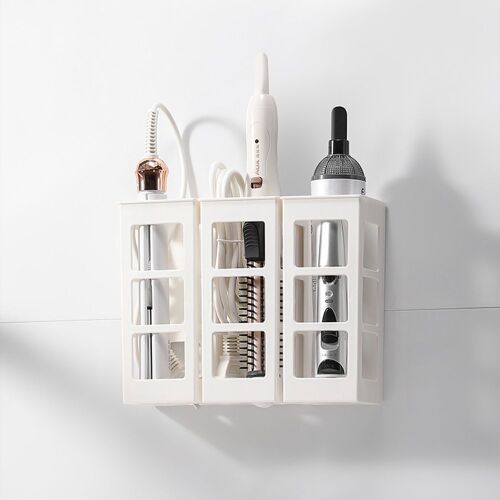 Support de rangement mural pour bigoudis, sans Perforation, pour coiffure