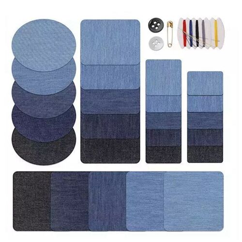 Patchs De Réparation, 26 Pièces, En Vogue, Coude, Genou, Denim, Pour Pull, Vêtements, Autocollants, Accessoires De Couture, Diy Bricolage