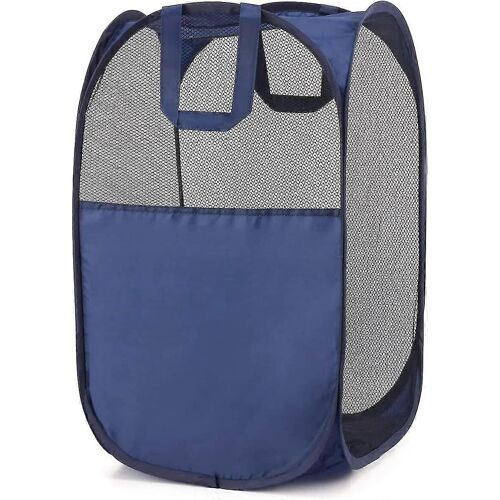 Panier à linge pliable, grand panier à linge pliable, en maille, compatible avec la chambre à coucher et la salle de bain