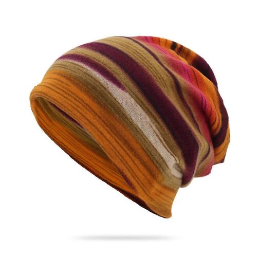 Bonnet En Tricot Uni Fin Pour Hommes/Femmes, Bande De Coton, Garder Au Chaud, Imprimé Multicolore, Taille Unique, 28x28cm