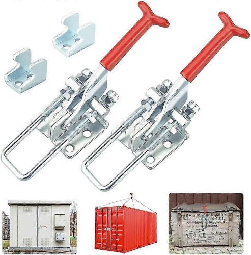 431 pinces à genouillère capacité loquet pince à genouillère levier réglable loquet à genouillère à libération rapide loquet à bascule pour caisse d'emballage de véhicule 2 pcs