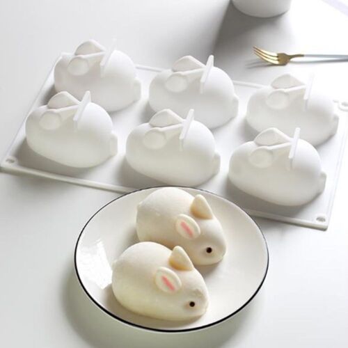 Moules Lapin De Pâques 3d En Silicone, Pour Fondant, Mousse, Gâteau, Dessert Français, Pâtisserie, Poêle À Chocolat, Décoration Diy