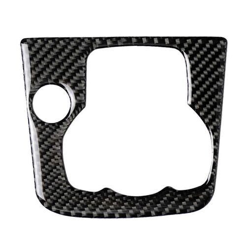 Garniture De Panneau Multimédia De Console Centrale En Fibre De Carbone De Voiture Pour 3 Axela Voiture Bouton Garniture Décoratif Dr