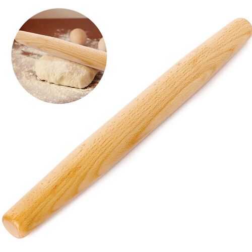 Rouleau À Pâtisserie En Bois De 44cm, Ustensile De Cuisine Pour La Fabrication De Pâtes, Tartes Et Biscuits