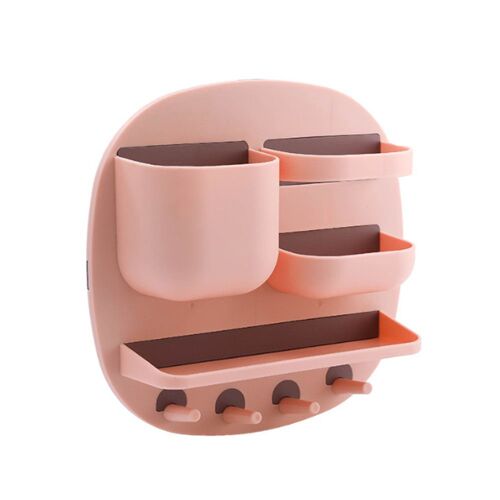 Boîte de rangement murale multifonctionnelle, sans perforation, téléphone portable, télécommande, clé suspendue, étagère de rangement pour cosmétiques