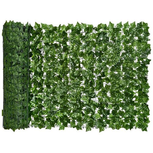 Décoration artificielle chaude de clôture de haie de barrière d'intimité de feuille de patate douce, appropriée à la décoration extérieure, jardin