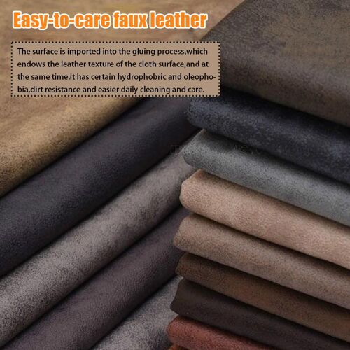 Tissu Imitation Cuir ¿¿Pais, Technologie Nanotechnologie, R¿¿Sistant ¿¿ L'usure, Anti-Salissure, Housse De Si¿¿Ge, Rembourrage De Canap¿¿, Pouf