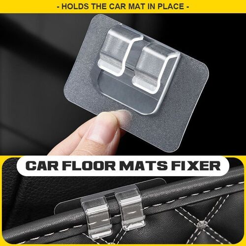 Boucles De Fixation De Tapis De Voiture Multi-Usages 10 Pi¿¿Ces/Ensemble, Crochet Autocollant Antid¿¿Rapant, Support Organisateur, Coussin De Si¿¿Ge Auto, Fixation De Tapis Velcro