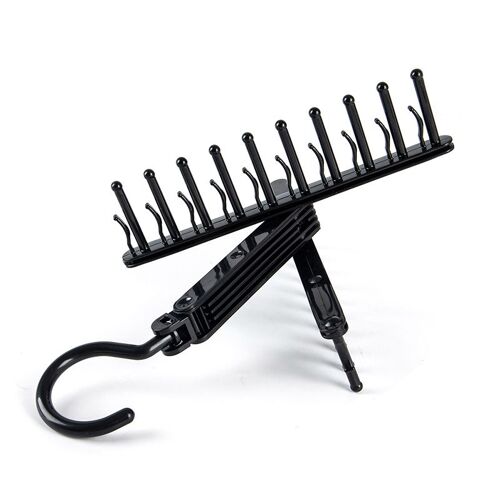 Support De Rangement Amovible ¿¿ Pinces ¿¿ Cravate, 20 Pi¿¿Ces, ¿¿Charpe ¿¿ Ceinture, Finition Cintre De Rangement Permettant De Gagner De L'espace Pour Le Placard, Organisateur Suspendu ¿¿ La Maison