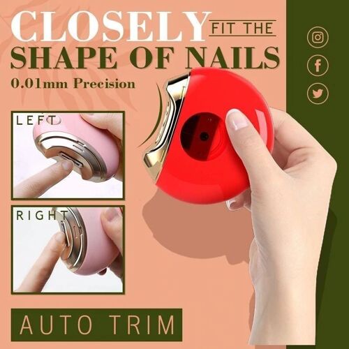Coupe-Ongles ¿¿Lectrique Automatique, Ciseaux De Manucure, Machine Anti-¿¿Claboussures, Perceuse ¿¿ Ongles 