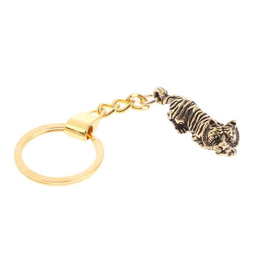Porte-Cl¿¿S Pendentif Ann¿¿E Du Tigre 2022, Breloque Vintage En Cuivre, Porte-Bonheur