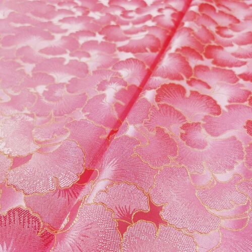 Tissu en brocart Jacquard motif Ginkgo, 100x75cm, pour robe en Satin, styliste, couture Cheongsam, Kimono, v¿ºtement, bricolage, Patchwork