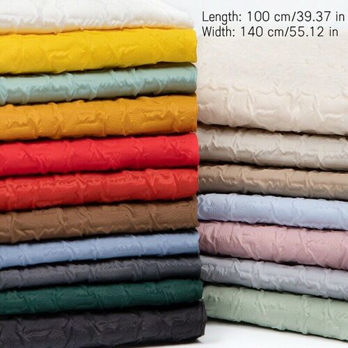 Tissu d'hiver en coton gaufr¿¿ imperm¿¿able 100x140cm, pour la fabrication de doudoune rembourr¿¿e, doudoune pliss¿¿e