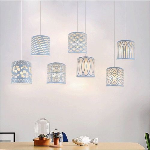 Abat-Jour En Fer Forg¿¿ Blanc, Art Cr¿¿Atif, Minimaliste, Couverture De Lampe De Lit, Lustre, D¿¿Coration De La Maison