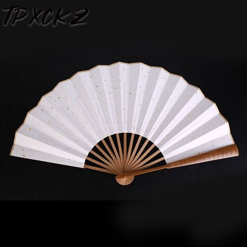 ¿¿Ventail Pliable En Papier De Riz Et Bambou Peint ¿¿ La Main, Eventail De Cosplay Wen Kexing, Cadeau De Bricolage Chinois