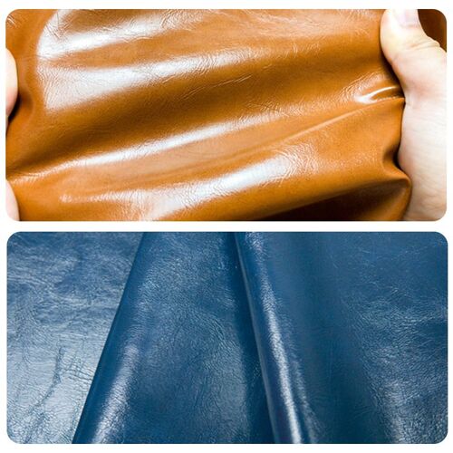 Tissu En Cuir Pu Doux ¿¿ L'huile 100x140cm, Tapisserie Artisanale Pour V¿ºtements, Housse De Chaise, Canap¿¿, Coussin, Bagages, Bricolage