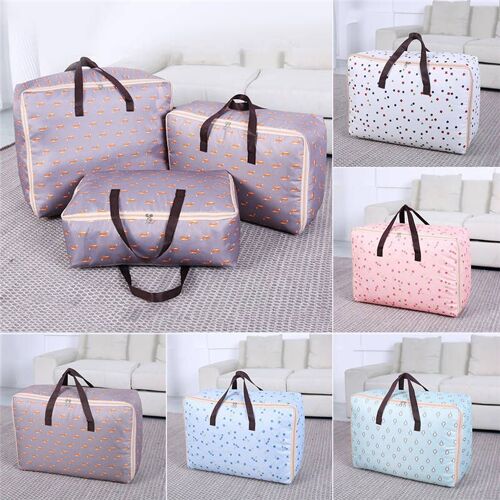Sac De Rangement En Tissu Oxford 3 Tailles, Sac De Rangement Pour Couette De Maison, Sac De Rangement Imperm¿¿Able Pour V¿ºtements