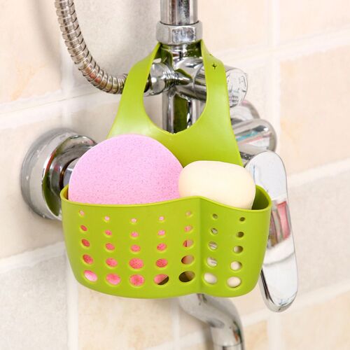 Sac De Rangement Portable, Sac De Vidange Suspendu De Cuisine ¿¿ Domicile, Panier De Cuisine, Tissu ¿¿Ponge, Outil De Rangement De Bain, Support D'¿¿Vier Organisateur