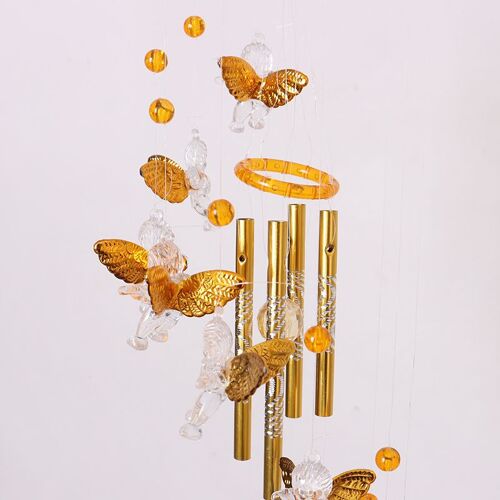 Carillons ¿¿oliens suspendus en m¿¿tal, cloche d'ange gardien de chance, joli son, 1 pi¿¿ce