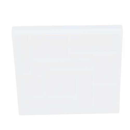 Puzzle Silicone Moule 12 Trou Géométrique Jigsaw Jeu Moule Plateau pour Bricolage Époxy Artisanat