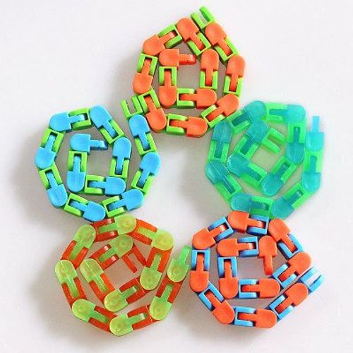 Serpent D'Autisme Pour Enfants, Puzzle Multicolore, Pistes Farcies, Jouets Fidget Snap And Click, Jouet Sensoriel Classique, 1 Pièce, Nouveauté