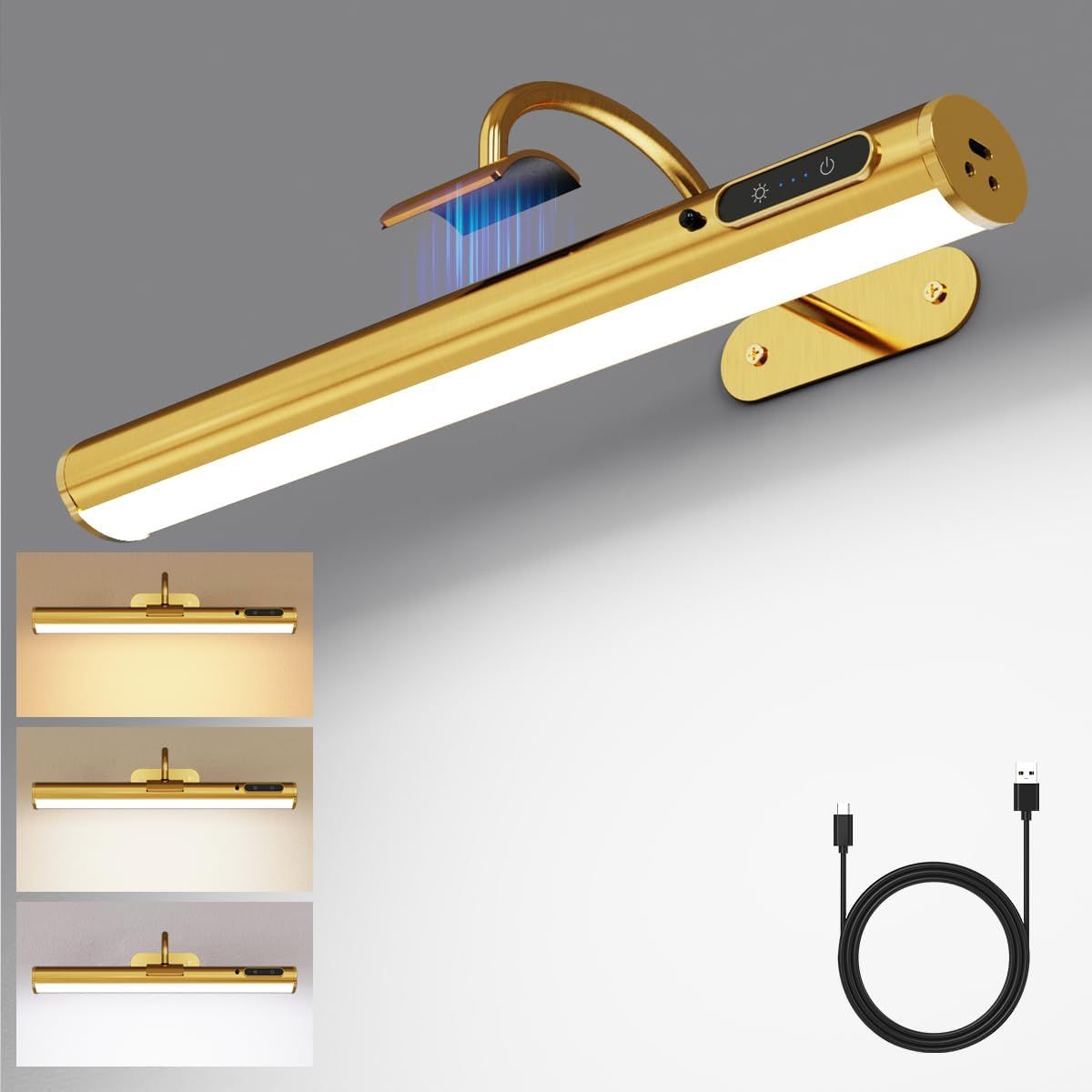 DESGNT éclairage Tableau Led,Lape Urale Sans Fil Avec Télécoande