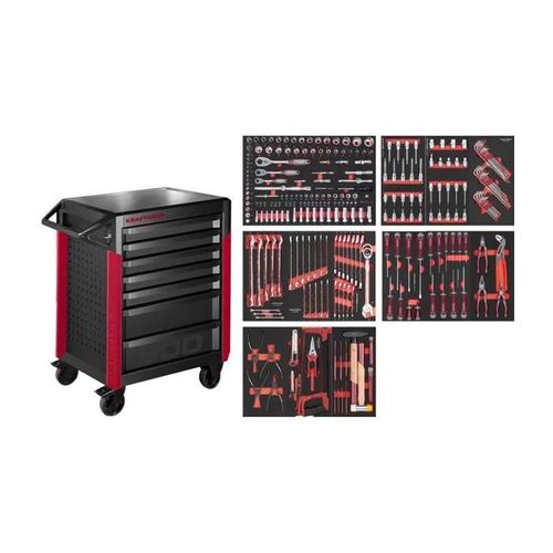 Servante d'atelier PT800 7 tiroirs 283 pcs Kraftwerk