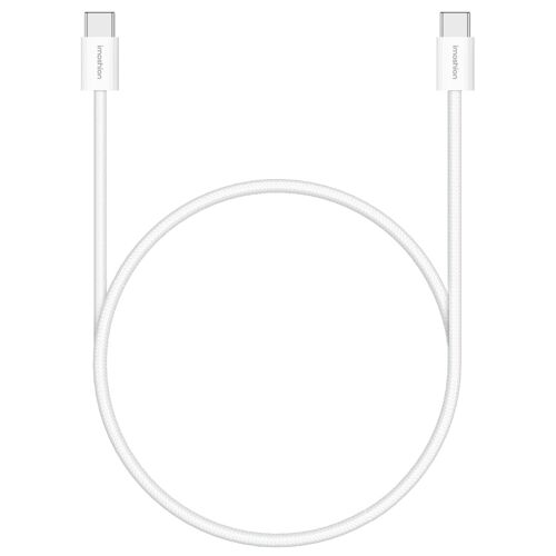 iMoshion Câble USB-C vers USB-C Tressé 1 mètre Blanc