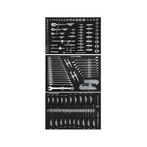 Assortiment d'outils EVA 186 pcs Kraftwerk