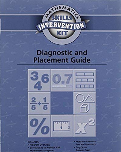Math Skills Intervention Diagnostic And Placement Guide 2003