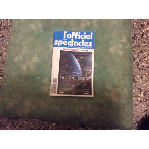L'officiel Des Spectacles Numero 2722 De 1999