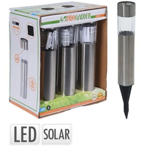 Lumières Solaires Inoxydables 33 Cm Boîte 6