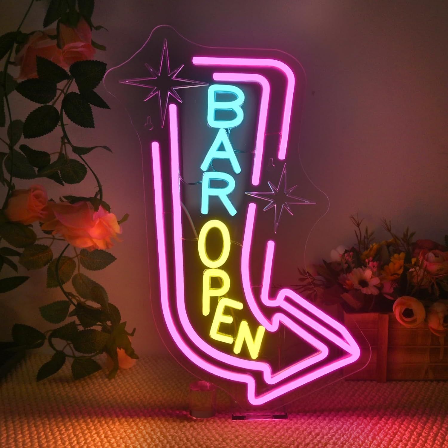 Enseigne Lumineuse Open pas cher - Meilleures offres Soldes Hiver 2026, image size:1500x1500