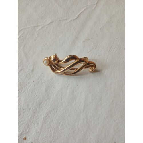 Broche Doré 3 Cm Très Bon État