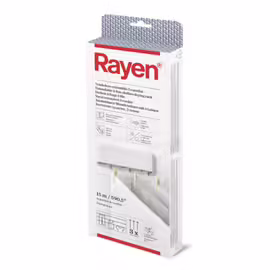 Rayen Corde à linge extensible en ABS 3 cordes indEpendantes Ramassage automatique de la corde Corde à linge pour l'intErieur et l'extErieur Surface de sEchage 15 m 28,5 x 11,5 x 3,5 cm Blanc