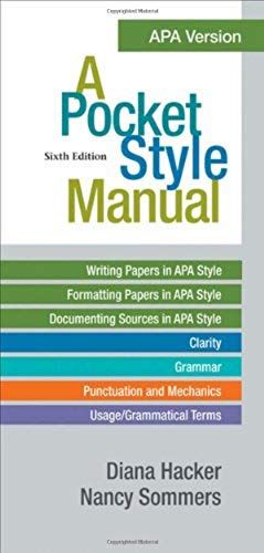 A Pocket Style Manual, Apa Version