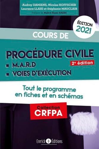 Cours De Procédure Civile Et Modes Alternatifs De Règlement Des Différends 2021