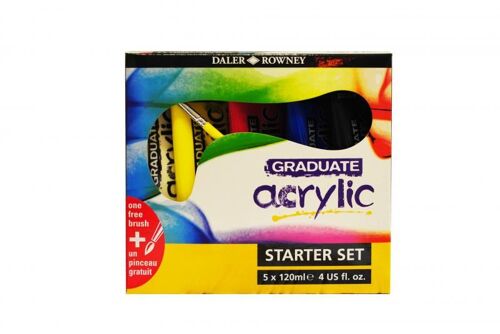 Graduate Acrylic - 5 Tubes De 120 Ml
