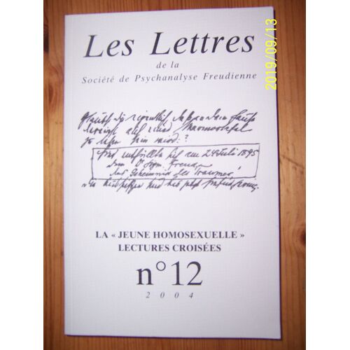 Revue Les Lettres De La Spf N 12 - La Jeune Homosexuelle