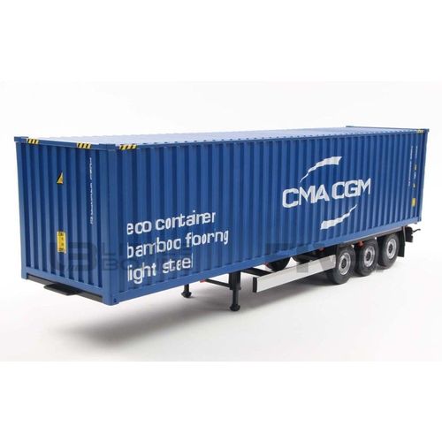 Solido 1/24 - Remorque Container Trailer Cma Cgm S2400507-Solido