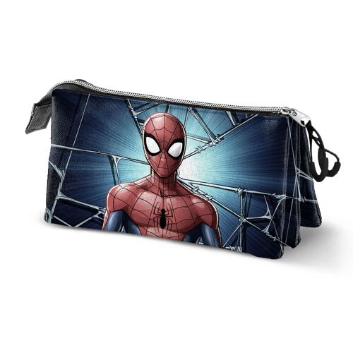 Trousse Triple - Spiderman Maximum - Bleu - Taille Unique