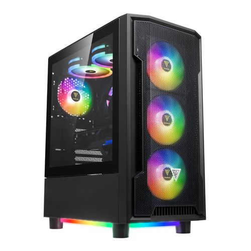 Boitier PC Moyen Tour ATX Gamdias Athena M6 Lite RGB avec panneaux vitrés - Noir