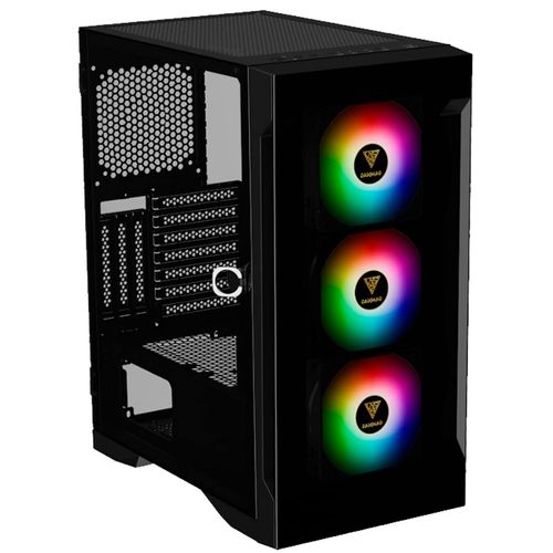 Boitier PC Moyen Tour ATX Gamdias Talos E2 Elite RGB avec panneaux vitrés - Noir