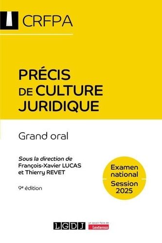 Précis De Culture Juridique - Edition 2025