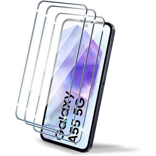 Hqselection® Lot De 3 Verre Trempé Pour Samsung Galaxy A55 5g .Film De Protection D'écran Transparent - Anti Rayures - Ultra Résistant Dureté 9h