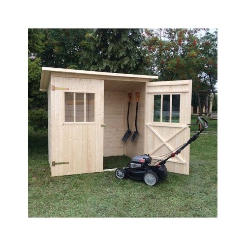 Abri De Jardin Zimowit 200x120x H. 194,5 Cm---Brun