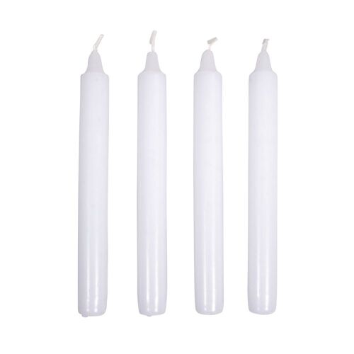 Bougie Longue, 2,1cm Ø - Blanc