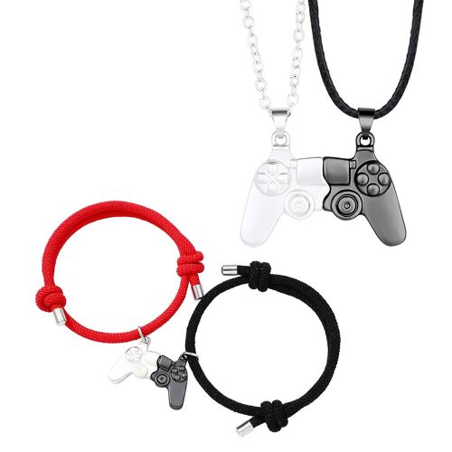 Console De Jeu Poignée Bracelets Couple Souhaitant Pierre Aimant Bracelets Colliers