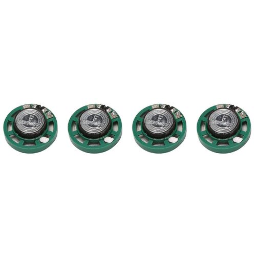 Haut-parleur magnétique en plastique de 0,25 W 32 Ohm 4 avec 27 mm de diamètre vert + argent