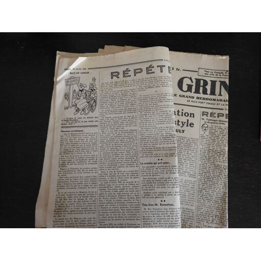 Lot De Vieux Journaux Gringoire - Collaboration 1941 - Collection Historique En Bon état